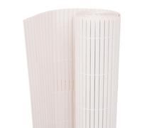vidaXL Double-Sided Garden Fence 90x500 cm White