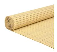 vidaxl Double-Sided Yellow PVC Garden Fence Panel 1.8x5 m - UV/Weather-Resistant Adjustable Outdoor Privacy Screen