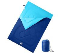 vidaXL Double Sleeping Bag with Pillows for Adults Camping 3-4 Seasons