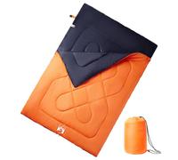 vidaXL Double Sleeping Bag with Pillows for Adults Camping Hiking 3-4 Seasons
