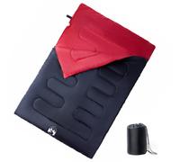 vidaXL Double Sleeping Bag with Pillows for Adults Camping Hiking 3-4 Seasons