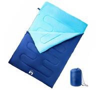 vidaXL Double Sleeping Bag with Pillows for Adults Camping Hiking 3-4 Seasons