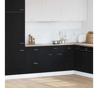 vidaXL Drawer Base Cabinet with Shelf Riga Black oak 60 x 46 x 81.5 cm