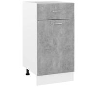 Vidaxl Drawer Bottom Cabinet Concrete Grey 40X46X81.5 Cm Engineered Wood Drawer Bottom Cabinets