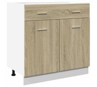 vidaXL Drawer Bottom Cabinet Kitchen Cabinet Unit Sonoma Oak Engineered Wood