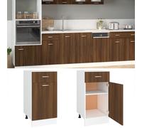 vidaXL Drawer Bottom Cabinet Brown Oak 40x46x81.5 cm Engineered Wood UK NEW