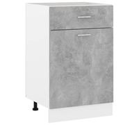 Vidaxl Drawer Bottom Cabinet Concrete Grey 50X46X81.5 Cm Engineered Wood