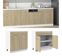 Modern Drawer Bottom Cabinet Home Storage Shelf Organizer Cupboard Unit vidaXL