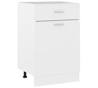 Vidaxl Drawer Bottom Cabinet Lyon White 50X46X81.5 Cm Engineered Wood