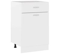 vidaXL Drawer Bottom Cabinet White 50x46x81.5 cm Engineered Wood UK