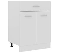 vidaXL Kitchen Cabinet White Engineered Wood Kitchen Storage Shelf Organiser