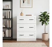 VidaXL Drawer Cabinet 66 X 34.5 X 87 Cm Engineered Wood White