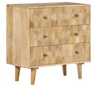 vidaXL Drawer Cabinet 70x35x70 cm Solid Wood Mango