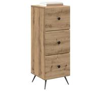 vidaXL Drawer Cabinet Artisan Oak 33 x 34.5 x 90 cm Wood Material