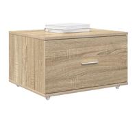 vidaXL Drawer Cabinet Brown 55 x 45 x 33.5 cm Engineered wood, Elegant Living Room Storage, Modern Drawer Cabinet, Rectangular Organizer, Functional Home Furniture, Stylish Shelving Solutions