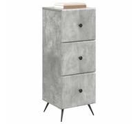 vidaXL Drawer Cabinet Concrete Grey 33 x 34.5 x 90 cm Wood Material