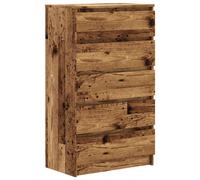vidaXL Drawer Cabinet Old Wood 60x36x103 cm Engineered Wood