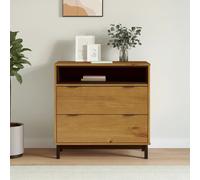 vidaXL Drawer Cabinet Wooden Drawer Chest File Cabinet FLAM Solid Wood Pine