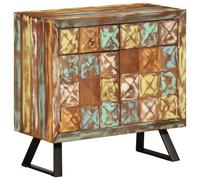 vidaXL Drawer Cabinet Multicolour 70x35x70 cm Solid Wood Reclaimed