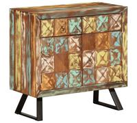 vidaXL Drawer Cabinet Multicolour 70x35x70 cm Solid Wood Reclaimed