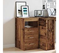 vidaXL Drawer Cabinet Old Wood 40x50x76 cm Engineered Wood