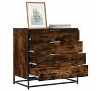 vidaXL Drawer Cabinet Smoked Oak 70x41x70 cm Engineered Wood