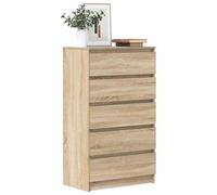 Vidaxl Drawer Cabinet Sonoma Oak 60X36X103 Cm Engineered Wood