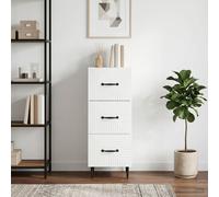 VidaXL Drawer Cabinet White 33 X 34.5 X 89.5 Cm Engineered Wood