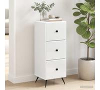 VidaXL Drawer Cabinet White 33 X 34.5 X 90 Cm Engineered Wood