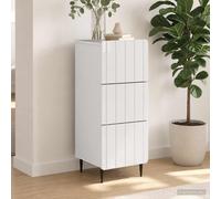 VidaXL Drawer Cabinet White 33 X 34.5 X 92 Cm Engineered Wood