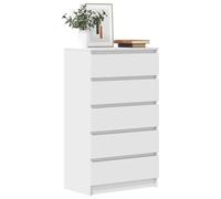 (white) vidaXL Drawer Cabinet Engineered Wood Storage Cabinet Chest Multi Colours
