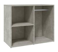 vidaXL Dressing Cabinet Bedroom Furniture Cosmetic Wardrobe Dressing Storage Cupboard Closet Storage Cabinet with Shelf Concrete Grey Engineered Wood