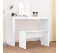 vidaXL Dressing Stool White 70x35x45 cm Engineered Wood, White