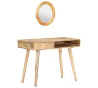 vidaXL Dressing Table 100x50x76 cm Solid Mango Wood
