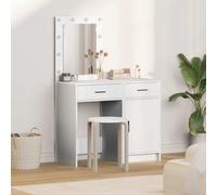vidaXL Dressing Table 2 pcs White 50 x 41 x 135 cm Engineered wood