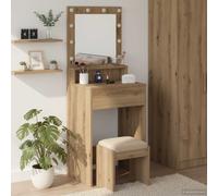 vidaXL Dressing Table Artisan Oak 50 x 41 x 135 cm Engineered Wood