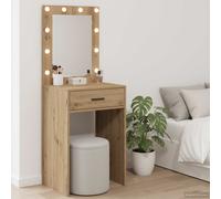 vidaXL Dressing Table Artisan Oak 50 x 41 x 135 cm Engineered Wood
