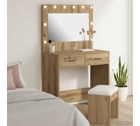 vidaXL Dressing Table Artisan Oak 78.5 x 41 x 135 cm Engineered Wood