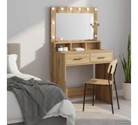 vidaXL Dressing Table Artisan Oak 79 x 41 x 135 cm Engineered Wood