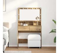 vidaXL Dressing Table Artisan Oak 80 x 41 x 134.5 cm Engineered Wood