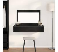 vidaXL Dressing Table Black 100 x 40 x 70 cm Engineered wood
