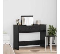 vidaXL Dressing Table Black oak 100 x 45 x 76 cm Engineered Wood