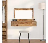 Dressing Table Brown Engineered Wood 100 x 40 x 70 cm Vanity Old Handmade