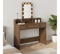 vidaXL Dressing Table Brown 100 x 41 x 140 cm Engineered Wood