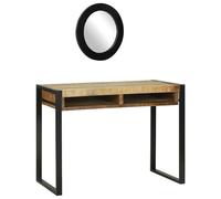 vidaXL Dressing Table Brown 100 x 50 x 75 cm Solid Mango wood