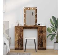 vidaXL Dressing Table Brown 102 x 33 x 135 cm Engineered wood