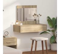 Dressing Table with Drawer with Storage Engineered Wood Modern Vanity vidaXL