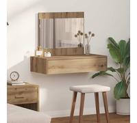vidaXL Dressing Table Brown 83 x 40 x 70 cm Engineered Wood