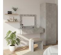 vidaXL Dressing Table Grey 100 x 40 x 70 cm Engineered Wood