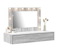 vidaXL Dressing Table Grey 100 x 40 x 70 cm Engineered Wood